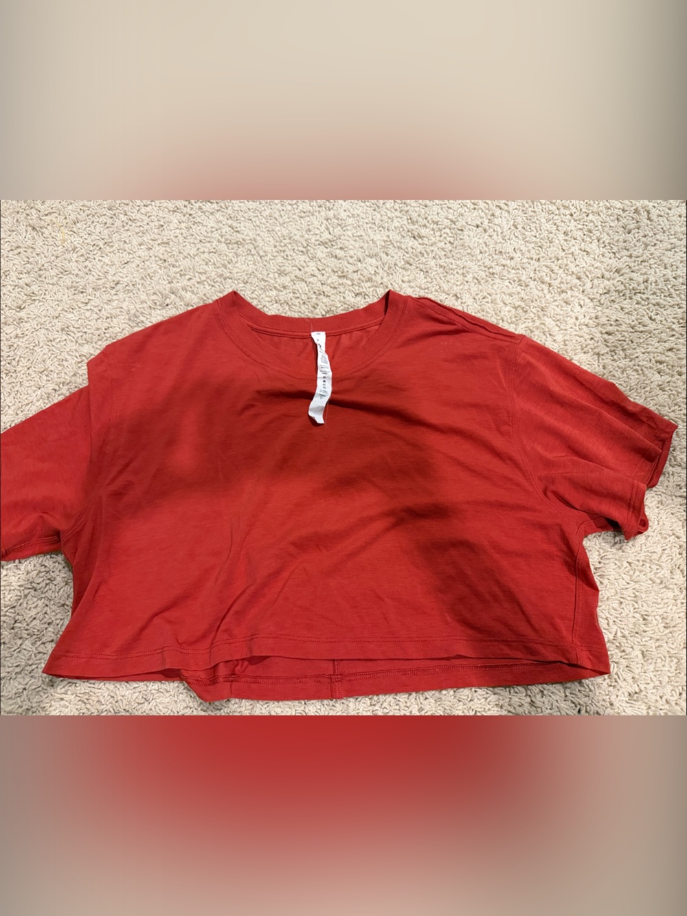 lululemon athletica Red Short-Sleeve Top